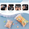 image:imageGolden State Art 4x4 Clear Zip Plastic Bags 200 Pack  Reclosable Zipper Plastic Bags For Cookie Bakery Candy amp Snacks