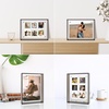 image:imageGolden State Art 5x7 Acrylic Floating Picture Frame Blue 1 Pack  Individual Photo Frame for Tabletop Display With Hangers for Wall Mount Horizontal or VerticalBlack