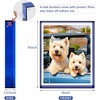 image:imageGolden State Art 5x7 Acrylic Floating Picture Frame Blue 1 Pack  Individual Photo Frame for Tabletop Display With Hangers for Wall Mount Horizontal or VerticalBlue