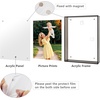 image:imageGolden State Art 5x7 Acrylic Floating Picture Frame Blue 1 Pack  Individual Photo Frame for Tabletop Display With Hangers for Wall Mount Horizontal or VerticalBlack