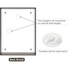 image:imageGolden State Art 5x7 Acrylic Floating Picture Frame Blue 1 Pack  Individual Photo Frame for Tabletop Display With Hangers for Wall Mount Horizontal or VerticalBlack