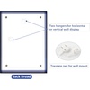 image:imageGolden State Art 5x7 Acrylic Floating Picture Frame Blue 1 Pack  Individual Photo Frame for Tabletop Display With Hangers for Wall Mount Horizontal or VerticalBlue