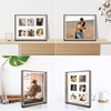 image:imageGolden State Art 5x7 Acrylic Floating Picture Frame Blue 1 Pack  Individual Photo Frame for Tabletop Display With Hangers for Wall Mount Horizontal or VerticalBlack