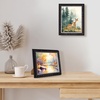 image:imageGolden State Art 85x11 Black with Gold amp Burgundy Photo Frame Real Glass  Wall Hanging or Tabletop Ornate Great for Pictures Diplomas Prints Poster LicenseBlack With Silver  Burgundy