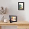image:imageGolden State Art 85x11 Black with Gold amp Burgundy Photo Frame Real Glass  Wall Hanging or Tabletop Ornate Great for Pictures Diplomas Prints Poster LicenseBlack With Silver  Burgundy