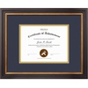 image:imageGolden State Art 8x10 Frame Navy Over Gold Double Mat For 6x8 Diploma  Real Glass Black Gold amp Burgundy Color Photo Frame Fits 8x10 6x8 Document CertificatePicture Wall Mount Or TabletopDouble Mat Navy BlueGold