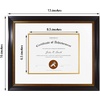 image:imageGolden State Art 8x10 Frame Navy Over Gold Double Mat For 6x8 Diploma  Real Glass Black Gold amp Burgundy Color Photo Frame Fits 8x10 6x8 Document CertificatePicture Wall Mount Or TabletopDouble Mat WhiteGold