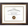 image:imageGolden State Art 8x10 Frame Navy Over Gold Double Mat For 6x8 Diploma  Real Glass Black Gold amp Burgundy Color Photo Frame Fits 8x10 6x8 Document CertificatePicture Wall Mount Or TabletopDouble Mat WhiteGold