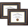 image:imageGolden State Art 8x10 Frame Navy Over Gold Double Mat For 6x8 Diploma  Real Glass Black Gold amp Burgundy Color Photo Frame Fits 8x10 6x8 Document CertificatePicture Wall Mount Or TabletopDouble Mat Navy BlueGold