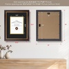 image:imageGolden State Art 8x10 Frame Navy Over Gold Double Mat For 6x8 Diploma  Real Glass Black Gold amp Burgundy Color Photo Frame Fits 8x10 6x8 Document CertificatePicture Wall Mount Or TabletopDouble Mat BlackGold