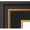 image:imageGolden State Art 8x10 Frame Navy Over Gold Double Mat For 6x8 Diploma  Real Glass Black Gold amp Burgundy Color Photo Frame Fits 8x10 6x8 Document CertificatePicture Wall Mount Or TabletopDouble Mat BlackGold