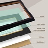 image:imageGolden State Art 8x10 Frame Navy Over Gold Double Mat For 6x8 Diploma  Real Glass Black Gold amp Burgundy Color Photo Frame Fits 8x10 6x8 Document CertificatePicture Wall Mount Or TabletopDouble Mat BlackGold
