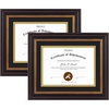 image:imageGolden State Art 8x10 Frame Navy Over Gold Double Mat For 6x8 Diploma  Real Glass Black Gold amp Burgundy Color Photo Frame Fits 8x10 6x8 Document CertificatePicture Wall Mount Or TabletopDouble Mat BlackGold