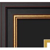 image:imageGolden State Art 8x10 Frame Navy Over Gold Double Mat For 6x8 Diploma  Real Glass Black Gold amp Burgundy Color Photo Frame Fits 8x10 6x8 Document CertificatePicture Wall Mount Or TabletopDouble Mat BlackGold