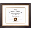 image:imageGolden State Art 8x10 Frame Navy Over Gold Double Mat For 6x8 Diploma  Real Glass Black Gold amp Burgundy Color Photo Frame Fits 8x10 6x8 Document CertificatePicture Wall Mount Or TabletopDouble Mat WhiteGold