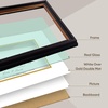 image:imageGolden State Art 8x10 Frame Navy Over Gold Double Mat For 6x8 Diploma  Real Glass Black Gold amp Burgundy Color Photo Frame Fits 8x10 6x8 Document CertificatePicture Wall Mount Or TabletopDouble Mat WhiteGold