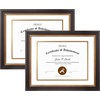 image:imageGolden State Art 8x10 Frame Navy Over Gold Double Mat For 6x8 Diploma  Real Glass Black Gold amp Burgundy Color Photo Frame Fits 8x10 6x8 Document CertificatePicture Wall Mount Or TabletopDouble Mat WhiteGold