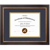image:imageGolden State Art 8x10 Frame Navy Over Gold Double Mat For 6x8 Diploma  Real Glass Black Gold amp Burgundy Color Photo Frame Fits 8x10 6x8 Document CertificatePicture Wall Mount Or TabletopDouble Mat Navy BlueGold