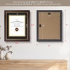 image:imageGolden State Art 8x10 Frame Navy Over Gold Double Mat For 6x8 Diploma  Real Glass Black Gold amp Burgundy Color Photo Frame Fits 8x10 6x8 Document CertificatePicture Wall Mount Or TabletopDouble Mat BlackGold