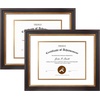 image:imageGolden State Art 8x10 Frame Navy Over Gold Double Mat For 6x8 Diploma  Real Glass Black Gold amp Burgundy Color Photo Frame Fits 8x10 6x8 Document CertificatePicture Wall Mount Or TabletopDouble Mat WhiteGold