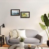 image:imageGolden State Art 8x12 Poster Frame Dark Gold Brown amp Bronze Real Glass  Horizontal or Vertical Display Wall Mount Display Photo Art Picture or Print Home or officeBlackBurgundy  Gold Trim