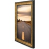 image:imageGolden State Art 8x12 Poster Frame Dark Gold Brown amp Bronze Real Glass  Horizontal or Vertical Display Wall Mount Display Photo Art Picture or Print Home or officeDark Gold Brown  Bronze