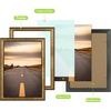 image:imageGolden State Art 8x12 Poster Frame Dark Gold Brown amp Bronze Real Glass  Horizontal or Vertical Display Wall Mount Display Photo Art Picture or Print Home or officeDark Gold Brown  Bronze