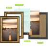 image:imageGolden State Art 8x12 Poster Frame Dark Gold Brown amp Bronze Real Glass  Horizontal or Vertical Display Wall Mount Display Photo Art Picture or Print Home or officeDark Gold Brown  Bronze