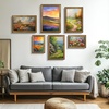image:imageGolden State Art 8x12 Poster Frame Dark Gold Brown amp Bronze Real Glass  Horizontal or Vertical Display Wall Mount Display Photo Art Picture or Print Home or officeDark Gold Brown  Bronze
