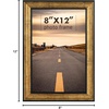 image:imageGolden State Art 8x12 Poster Frame Dark Gold Brown amp Bronze Real Glass  Horizontal or Vertical Display Wall Mount Display Photo Art Picture or Print Home or officeDark Gold Brown  Bronze