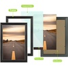 image:imageGolden State Art 8x12 Poster Frame Dark Gold Brown amp Bronze Real Glass  Horizontal or Vertical Display Wall Mount Display Photo Art Picture or Print Home or officeSilverbeigeBlack
