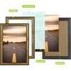 image:imageGolden State Art 8x12 Poster Frame Dark Gold Brown amp Bronze Real Glass  Horizontal or Vertical Display Wall Mount Display Photo Art Picture or Print Home or officeDark Gold Brown  Bronze