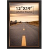 image:imageGolden State Art 8x12 Poster Frame Dark Gold Brown amp Bronze Real Glass  Horizontal or Vertical Display Wall Mount Display Photo Art Picture or Print Home or officeBlackBurgundy  Gold Trim