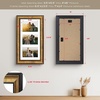 image:imageGolden State Art 8x20 Antique Gold Collage Frame Mat For 4 4x6 Pictures  Real GlassWhite Mat displays 4 4x6 Photos Four Openings Great for Dad Gifts from Daughter Son Poster or Print DisplayAntique Gold