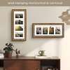 image:imageGolden State Art 8x20 Antique Gold Collage Frame Mat For 4 4x6 Pictures  Real GlassWhite Mat displays 4 4x6 Photos Four Openings Great for Dad Gifts from Daughter Son Poster or Print DisplayAntique Gold
