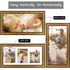 image:imageGolden State Art 8x20 Antique Gold Collage Frame Mat For 4 4x6 Pictures  Real GlassWhite Mat displays 4 4x6 Photos Four Openings Great for Dad Gifts from Daughter Son Poster or Print DisplayAntique Gold