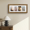 image:imageGolden State Art 8x20 Antique Gold Collage Frame Mat For 4 4x6 Pictures  Real GlassWhite Mat displays 4 4x6 Photos Four Openings Great for Dad Gifts from Daughter Son Poster or Print DisplayAntique Gold