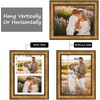 image:imageGolden State Art 8x20 Antique Gold Collage Frame Mat For 4 4x6 Pictures  Real GlassWhite Mat displays 4 4x6 Photos Four Openings Great for Dad Gifts from Daughter Son Poster or Print DisplayAntique Gold