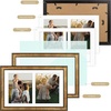 image:imageGolden State Art 8x20 Antique Gold Collage Frame Mat For 4 4x6 Pictures  Real GlassWhite Mat displays 4 4x6 Photos Four Openings Great for Dad Gifts from Daughter Son Poster or Print DisplayAntique Gold