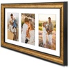 image:imageGolden State Art 8x20 Antique Gold Collage Frame Mat For 4 4x6 Pictures  Real GlassWhite Mat displays 4 4x6 Photos Four Openings Great for Dad Gifts from Daughter Son Poster or Print DisplayAntique Gold