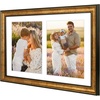 image:imageGolden State Art 8x20 Antique Gold Collage Frame Mat For 4 4x6 Pictures  Real GlassWhite Mat displays 4 4x6 Photos Four Openings Great for Dad Gifts from Daughter Son Poster or Print DisplayAntique Gold