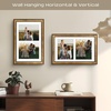 image:imageGolden State Art 8x20 Antique Gold Collage Frame Mat For 4 4x6 Pictures  Real GlassWhite Mat displays 4 4x6 Photos Four Openings Great for Dad Gifts from Daughter Son Poster or Print DisplayAntique Gold