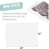 image:imageGolden State Art Acid Free Crystal Sealed Clear Bags 11x17 inches 100 Pack  Clear Sleeves Storage Bags For 11x17 Art Prints Photos16x20