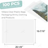 image:imageGolden State Art Clear Storage Bags 14 18 x 20 inches 100 PCS  Resealable Clear Picture Sleeve For 14x20 Art Prints Pictures Photos Frame Mats16x20