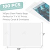image:imageGolden State Art Clear Storage Bags 14 18 x 20 inches 100 PCS  Resealable Clear Picture Sleeve For 14x20 Art Prints Pictures Photos Frame Mats7x10