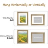 image:imageGolden State Art13x19 Ornate Picture Frame Holds 11x17 PhotoBlack Gold  Includes HD plexiglass frontwhite matbuildin hangers and buttons13x19 Decorative photo frame matted to 11x17Wall mountChampagne Gold