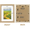image:imageGolden State Art13x19 Ornate Picture Frame Holds 11x17 PhotoBlack Gold  Includes HD plexiglass frontwhite matbuildin hangers and buttons13x19 Decorative photo frame matted to 11x17Wall mountChampagne Gold