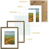 image:imageGolden State Art13x19 Ornate Picture Frame Holds 11x17 PhotoBlack Gold  Includes HD plexiglass frontwhite matbuildin hangers and buttons13x19 Decorative photo frame matted to 11x17Wall mountBlack Gold
