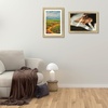 image:imageGolden State Art13x19 Ornate Picture Frame Holds 11x17 PhotoBlack Gold  Includes HD plexiglass frontwhite matbuildin hangers and buttons13x19 Decorative photo frame matted to 11x17Wall mountVintage Gold
