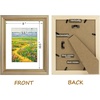 image:imageGolden State Art13x19 Ornate Picture Frame Holds 11x17 PhotoBlack Gold  Includes HD plexiglass frontwhite matbuildin hangers and buttons13x19 Decorative photo frame matted to 11x17Wall mountChampagne Gold